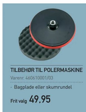 Tilbehør til polermaskine