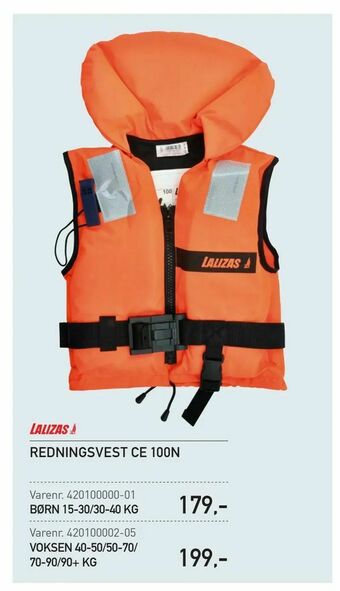 Thansen Redningsvest ce 100n tilbud