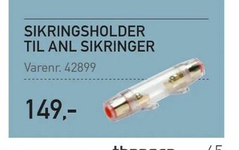 Sikringsholder til anl sikringer