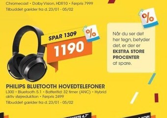 Philips bluetooth hovedtelefoner