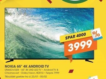 Nokia 65´´ 4k android tv