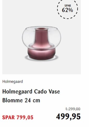 Kop & Kande Holmegaard Cado Vase Blomme 24 cm tilbud