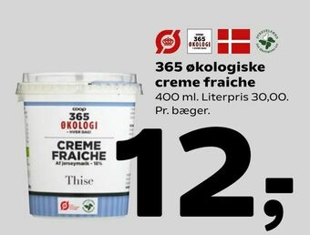 Coop 365 365 økologiske creme fraiche tilbud