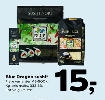 Coop 365 Blue Dragon sushi tilbud
