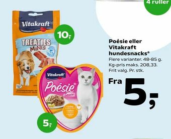 Poésie eller Vitakraft hundesnacks