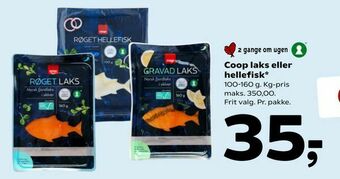 Coop 365 Coop laks eller hellefisk tilbud