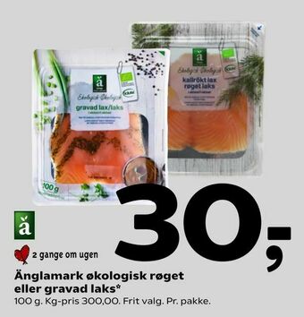 Coop 365 Änglamark økologisk røget eller gravad laks tilbud
