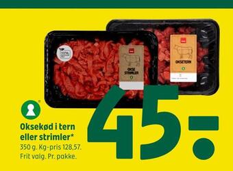 Coop 365 Oksekød i tern eller strimler tilbud