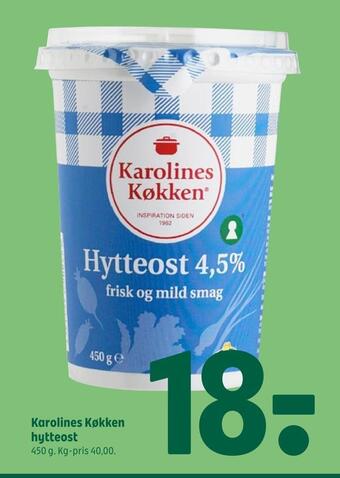 Coop 365 Karolines køkken hytteost tilbud