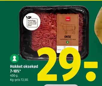 Coop 365 Hakket oksekød 7-10% tilbud