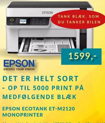 CBC Epson Ecotank ET-M2120 Monoprinter tilbud