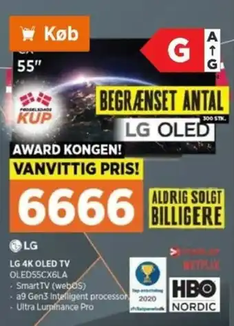 Power LG 4K OLED TV OLED55CX6LA tilbud