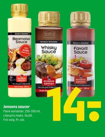 Coop 365 Jensens køkken sauce flydende tilbud
