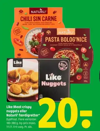 Coop 365 Naturli' chili sin carne tilbud