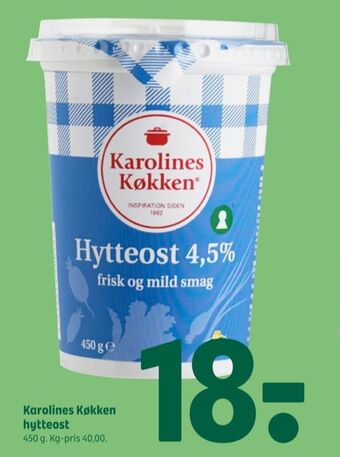Coop 365 Karolines hytteost 4,5% tilbud