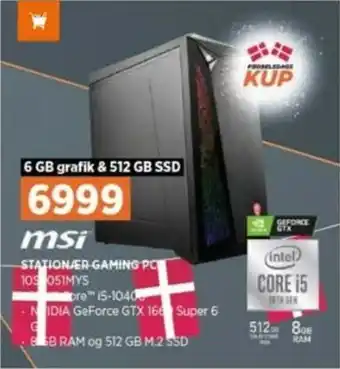 Power Stationær Gaming PC tilbud