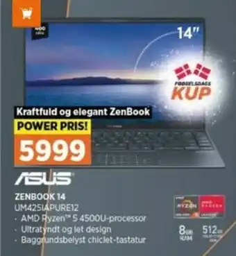 Power Asus Zenbook 14 UM425IAPURE12 tilbud