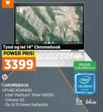 Power Chromebook HP14BCA0414NO tilbud