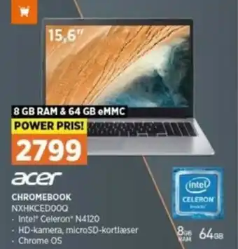 Power Chromebook NXHKCED00Q tilbud