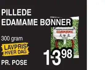 Pillede edamame bønner