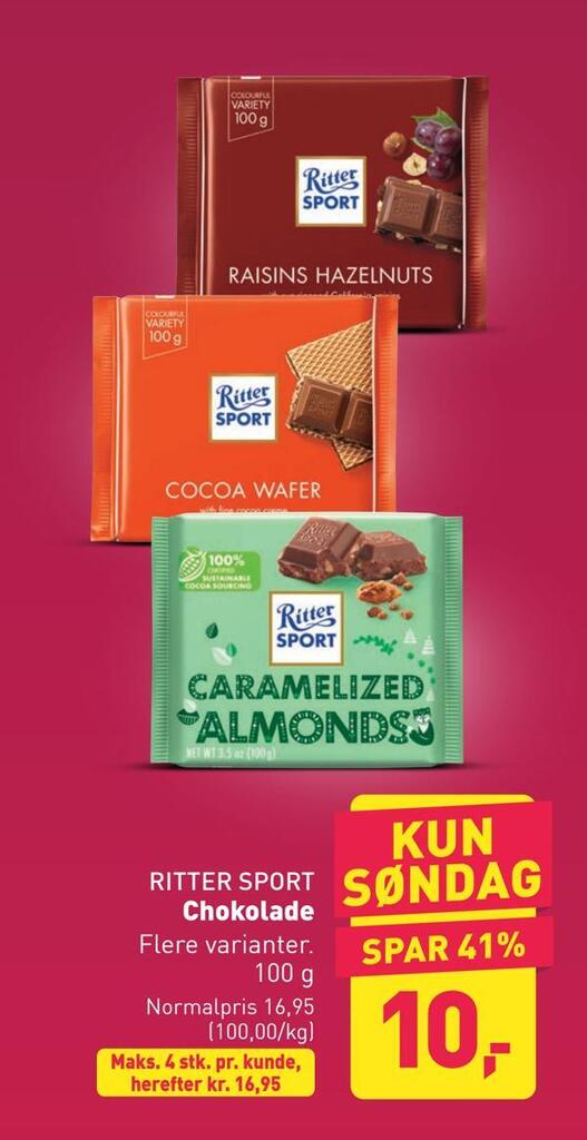 Chokolade tilbud hos ALDI