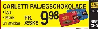 ABC Lavpris Carletti pålægschokolade tilbud
