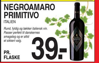ABC Lavpris Negroamaro primitivo tilbud