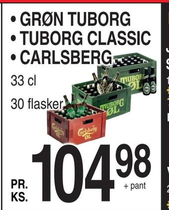 ABC Lavpris Grøn tuborg • tuborg classic • carlsberg tilbud