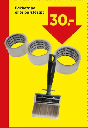 Bilka Pakketape eller børstesæt tilbud
