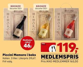 Kvickly Piccini memoro i boks tilbud