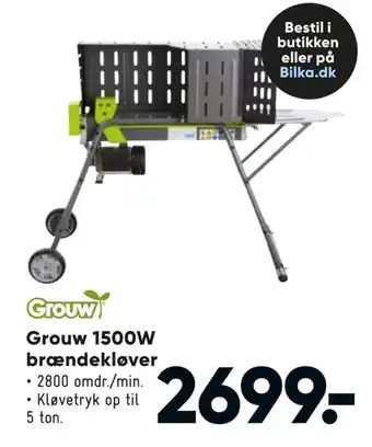 Grouw 1500w brændekløver