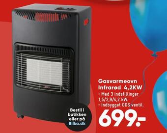 Gasvarmeovn infrarød 4,2kw