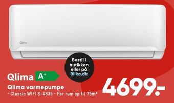 Bilka Qlima varmepumpe tilbud