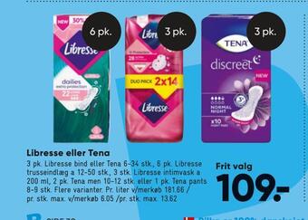 Bilka Libresse eller tena tilbud