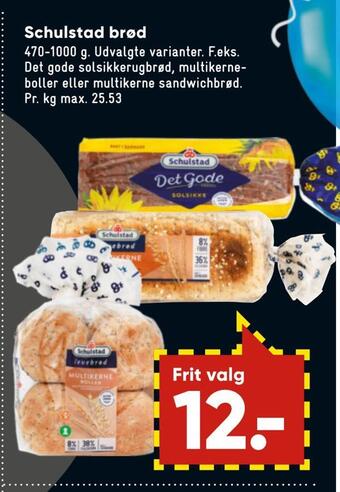 Bilka Schulstad brød tilbud