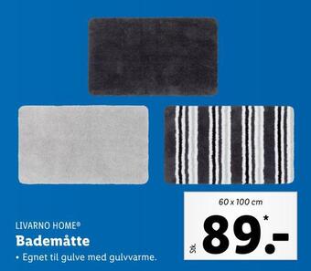 Lidl Bademåtte tilbud