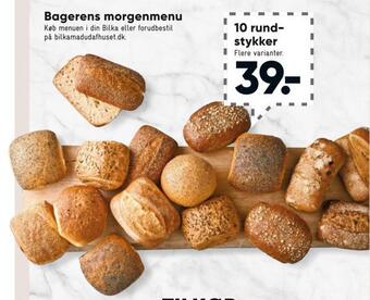 Bilka Bagerens morgenmenu tilbud