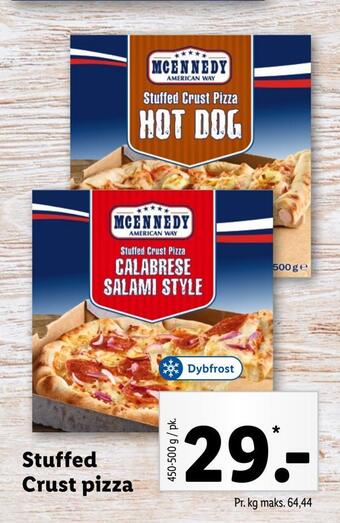 Lidl Stuffed crust pizza tilbud