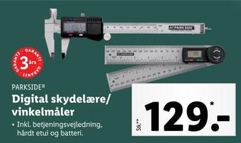 Lidl Digital skydelære/ vinkelmåler tilbud