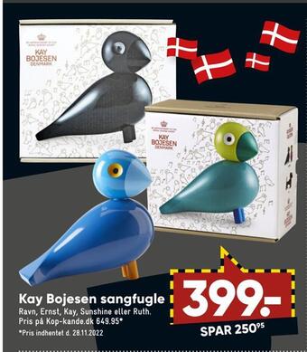Bilka Kay bojesen sangfugle tilbud
