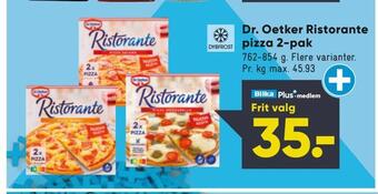 Dr. oetker ristorante pizza 2-pak