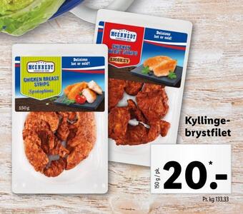 Lidl Kyllingebrystfilet tilbud