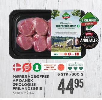 MENY Mørbradbøffer af dansk økologisk frilandsgris tilbud