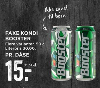 MENY Faxe kondi booster tilbud