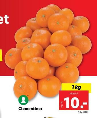 Lidl Clementiner tilbud