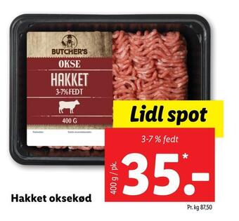 Lidl Hakket oksekød tilbud