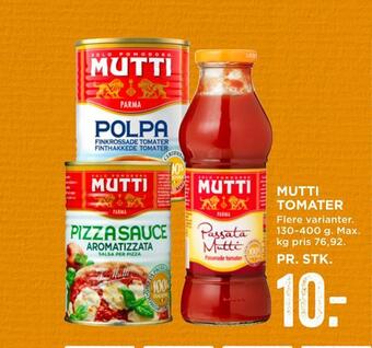 MENY Mutti tomater tilbud