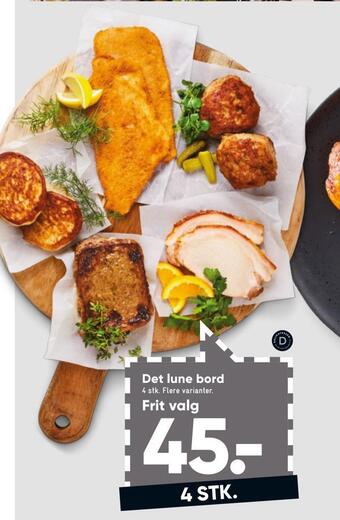 Bilka Det lune bord tilbud