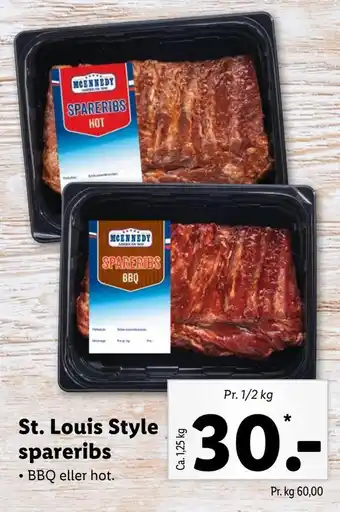 Lidl St. louis style spareribs tilbud