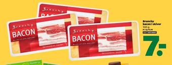 Netto Brunchy bacon i skiver tilbud